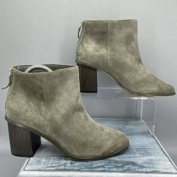 NEW Splendid Women’s Magnolia Suede Booties Green Size 9M - Picture 1 of 10